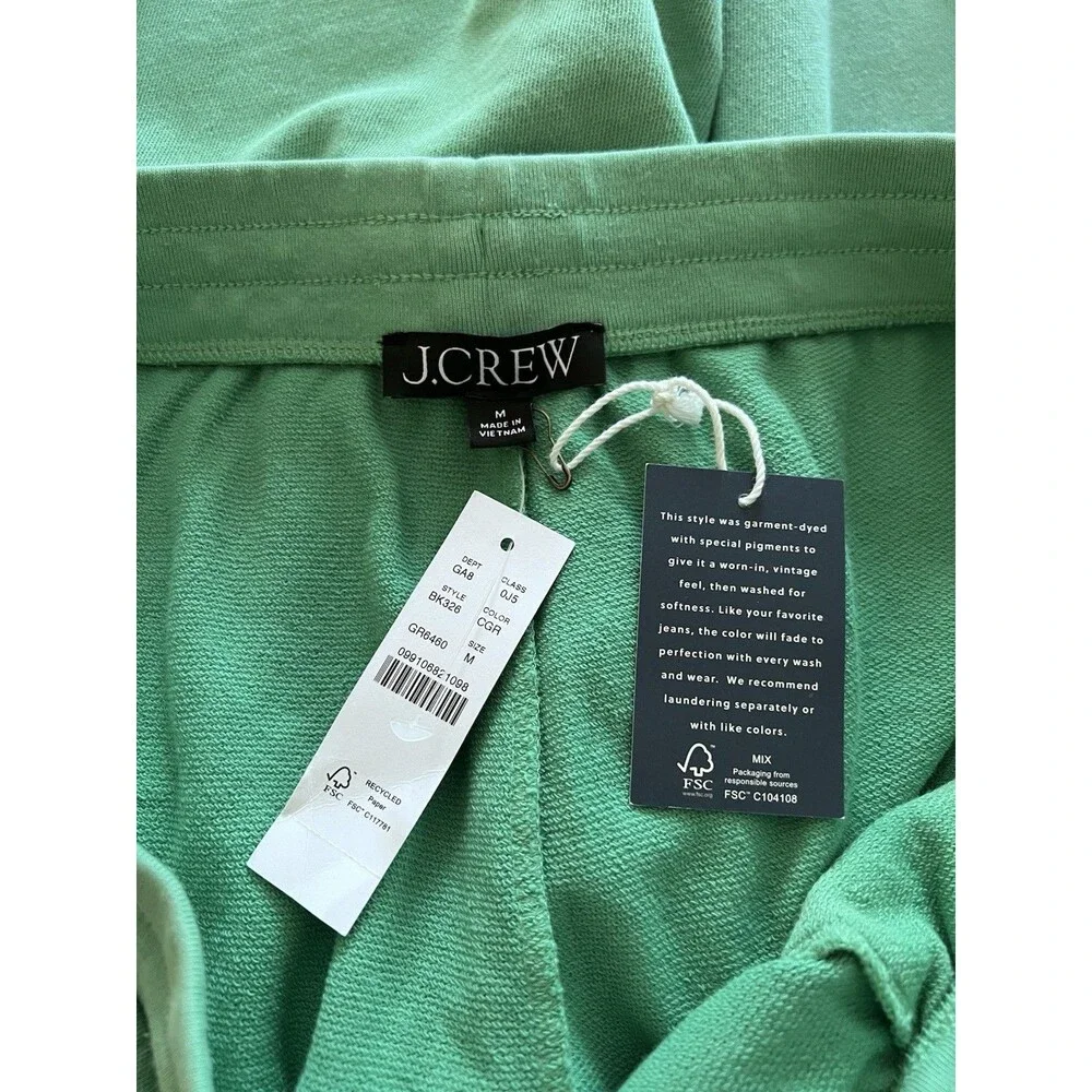 NWT J. Crew Men’s Jogger Pants Apple Green Size Medium